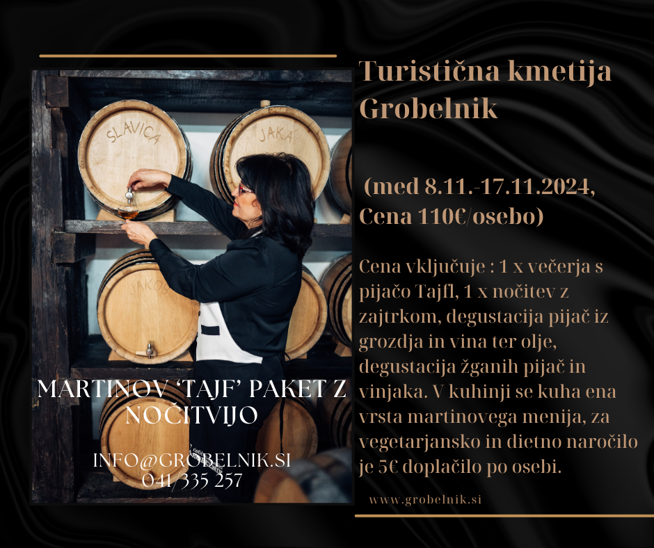 MARTINOV ‘TAJF’ PAKET Z NOČITVIJO