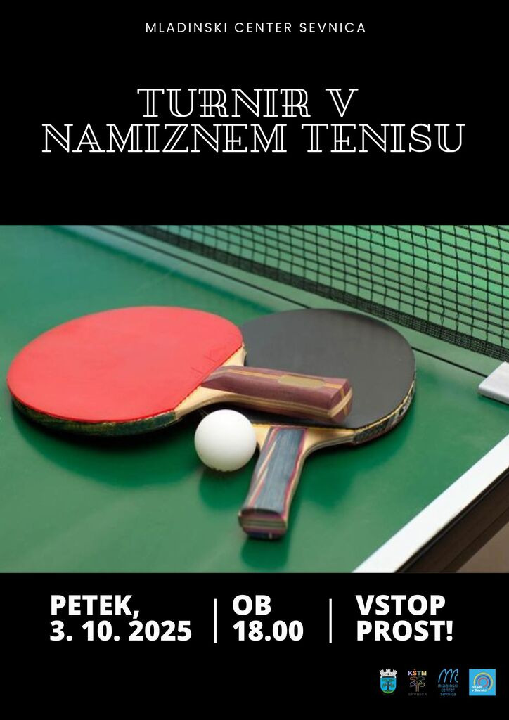 TURNIR V NAMIZNEM TENISU