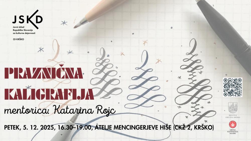 PRAZNIČNA DELAVNICA: PRAZNIČNA KALIGRAFIJA