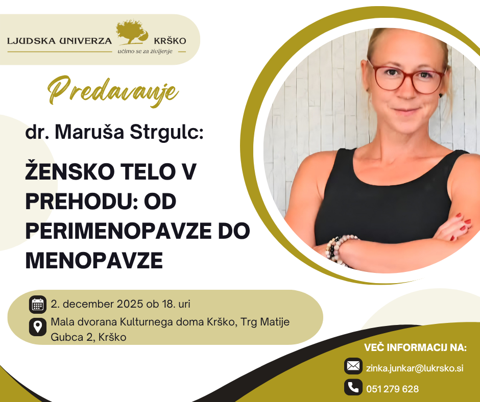 ŽENSKO TELO V PREHODU: OD PERIMENOPAVZE DO MENOPAVZE