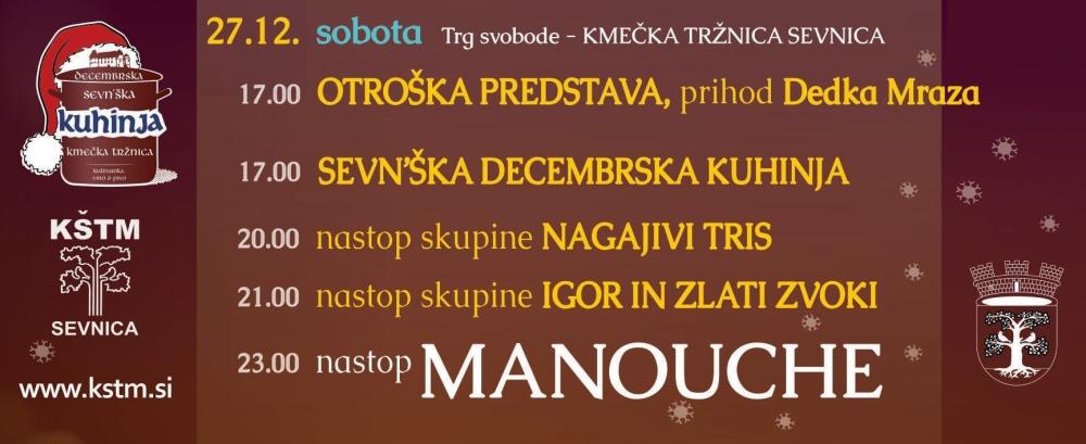 PRAZNIČNI ZAKLJUČEK NA TRGU SVOBODE V SEVNICI