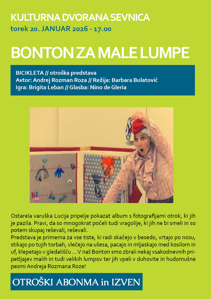 BONTON ZA MALE LUMPE / OTROŠKA PREDSTAVA