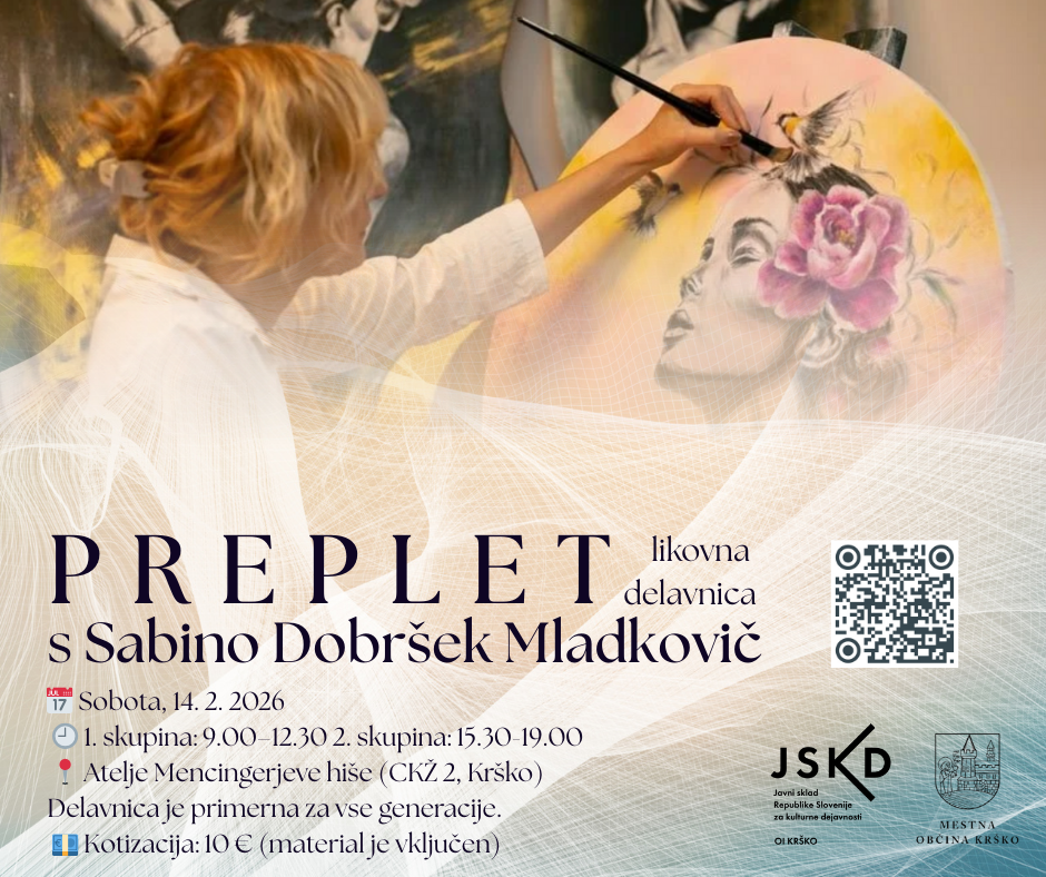 PREPLET, LIKOVNA DELAVNICA S SABINO DOBRŠEK MLADKOVIČ