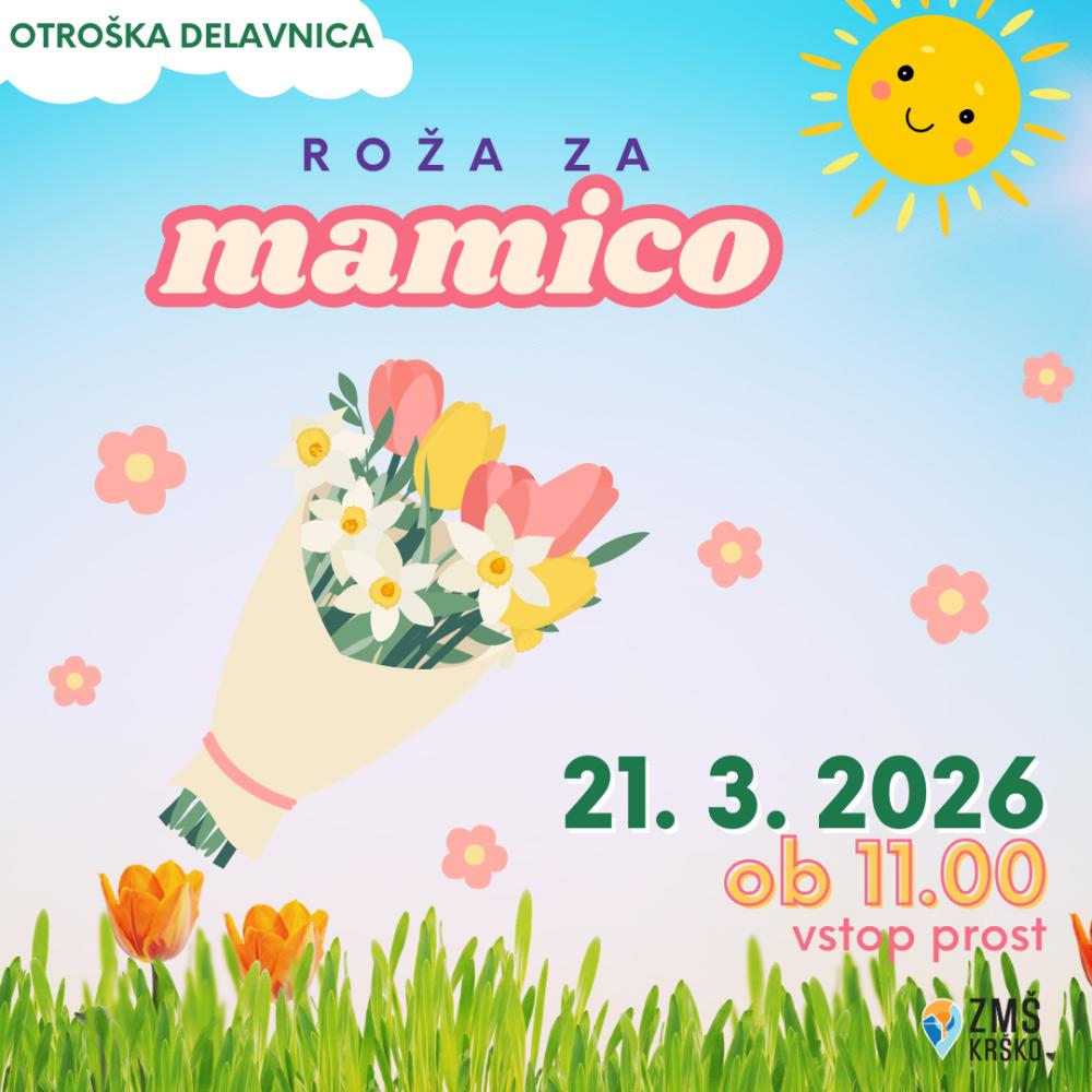 OTROŠKA DELAVNICA: ROŽA ZA MAMICO