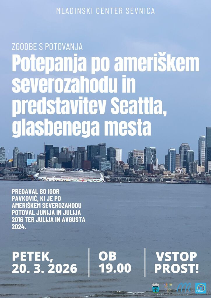 ZGODBE S POTOVANJA: POTEPANJA PO AMERIŠKEM SEVEROZAHODU IN PREDSTAVITEV SEATTLA, GLASBENEGA MESTA