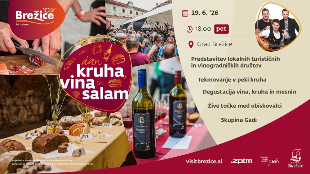 DAN KRUHA, VINA IN SALAM ’26 TRADICIONALNA PRIREDITEV Z LOKALNIMI DOBROTAMI