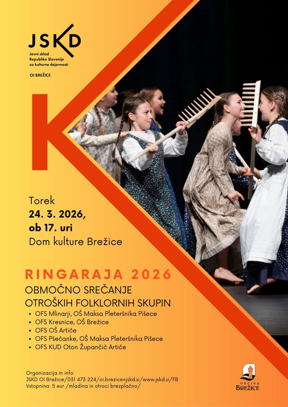 RINGARAJA 2026 - OBMOČNO SREČANJE OTROŠKIH FOLKLORNIH SKUPIN