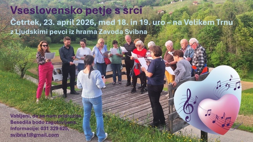 VSESLOVENSKO PETJE S SRCI 2026 NA VELIKEM TRNU 