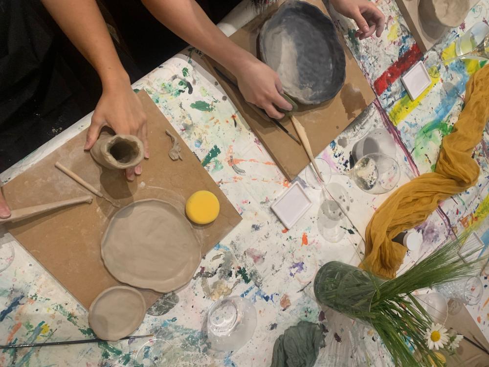 USTVARJANJE Z GLINO & VEČERJA 