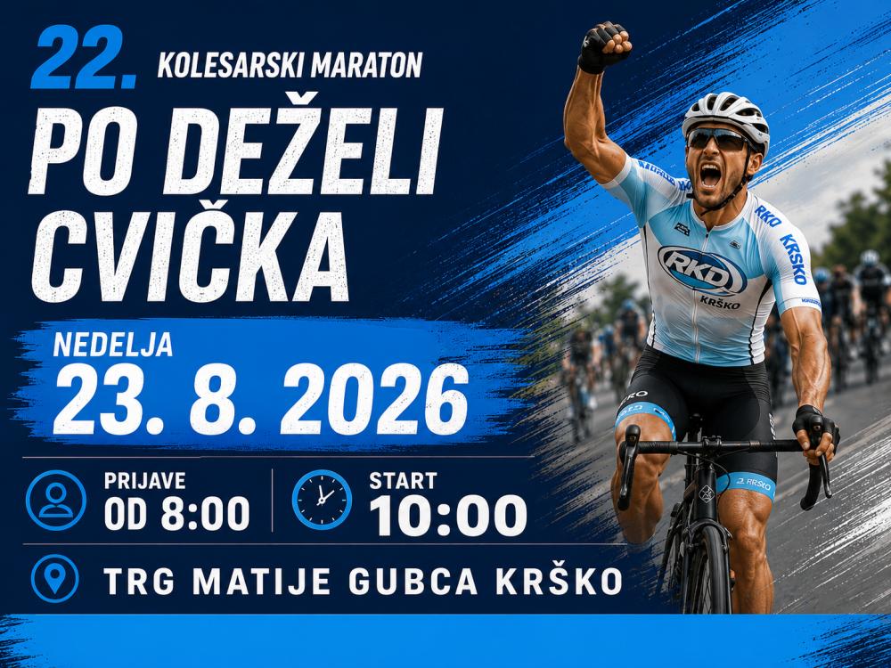 22. KOLESARSKI MARATON PO DEŽELI CVIČKA