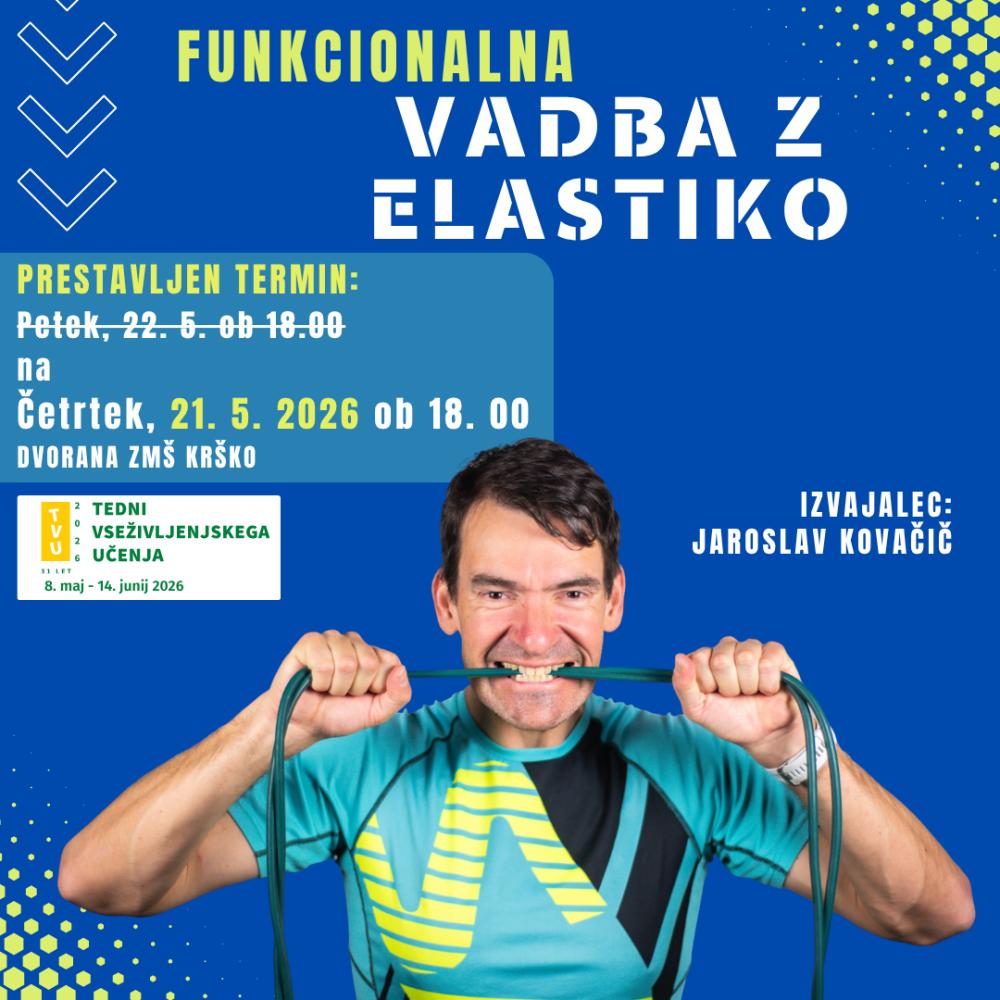FUNKCIONALNA VADBA Z ELASTIKO