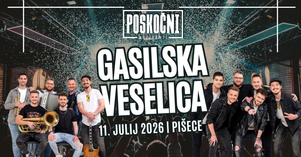GASILSKA VESELICA PIŠECE S POSKOČNIMI MUZIKANTI