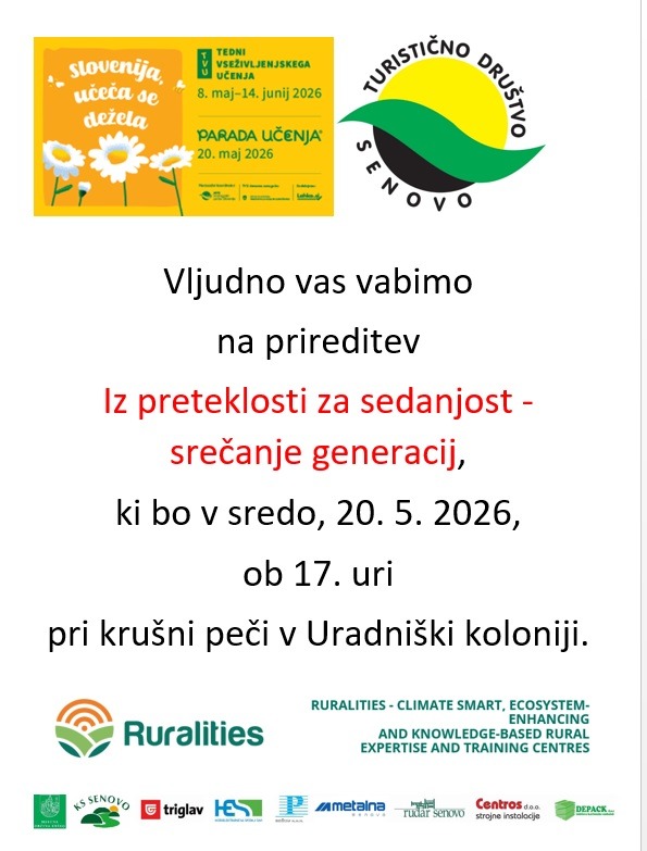IZ PRETEKLOSTI ZA SEDANJOST - SREČANJE GENERACIJ