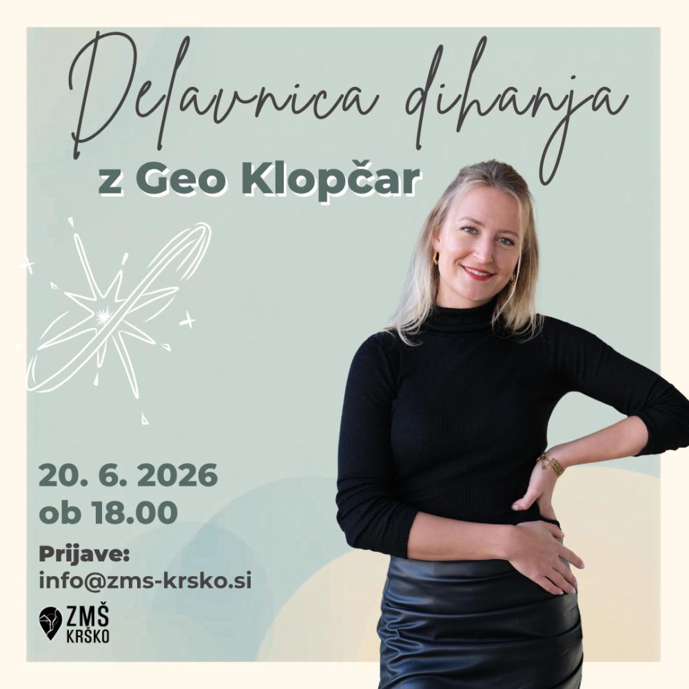 DELAVNICA DIHANJA Z GEO KLOPČAR
