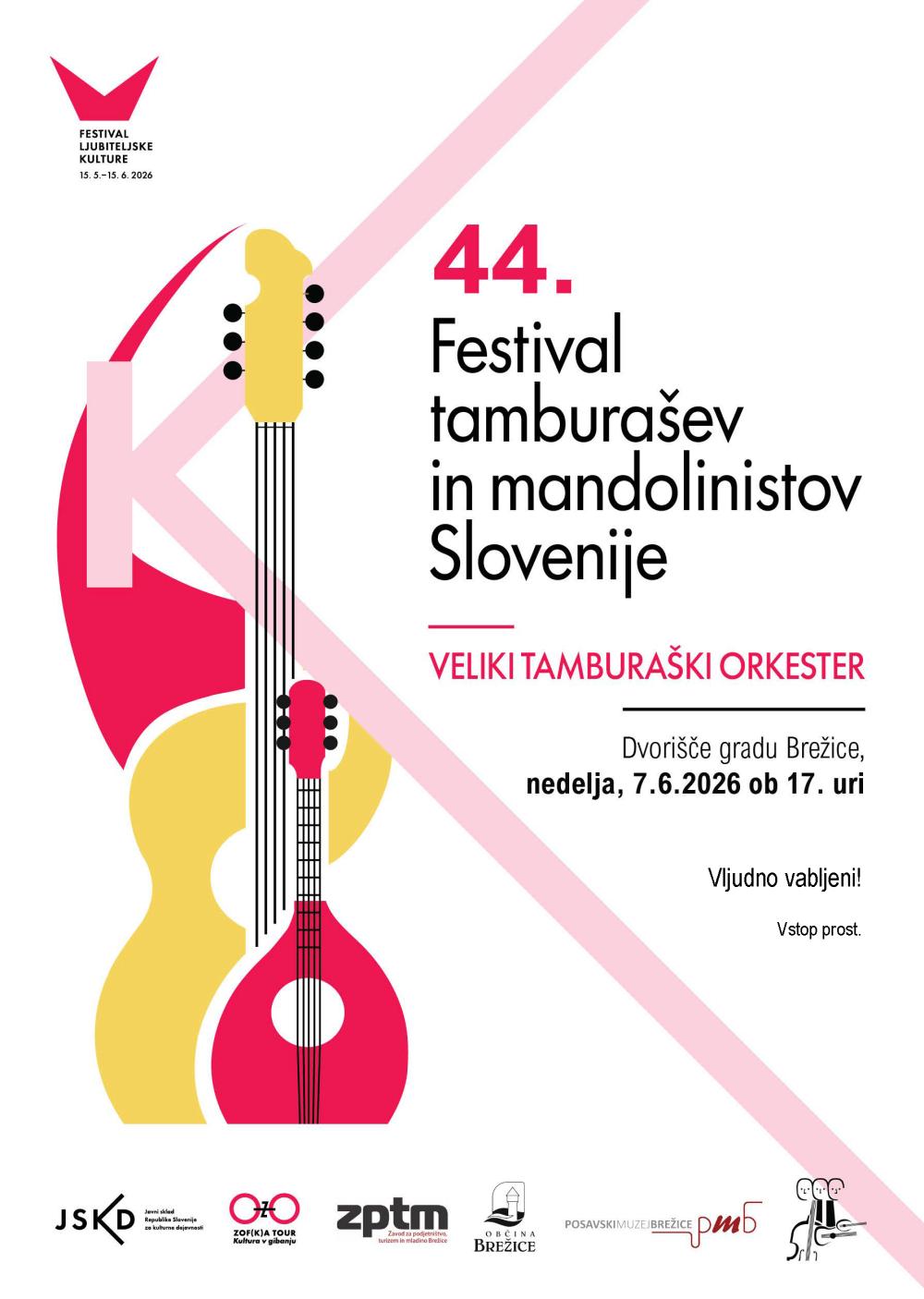 KONCERT VELIKI TAMBURAŠKI ORKESTER - 44. FESTIVAL TAMBURAŠEV IN MANDOLINISTOV SLOVENIJE