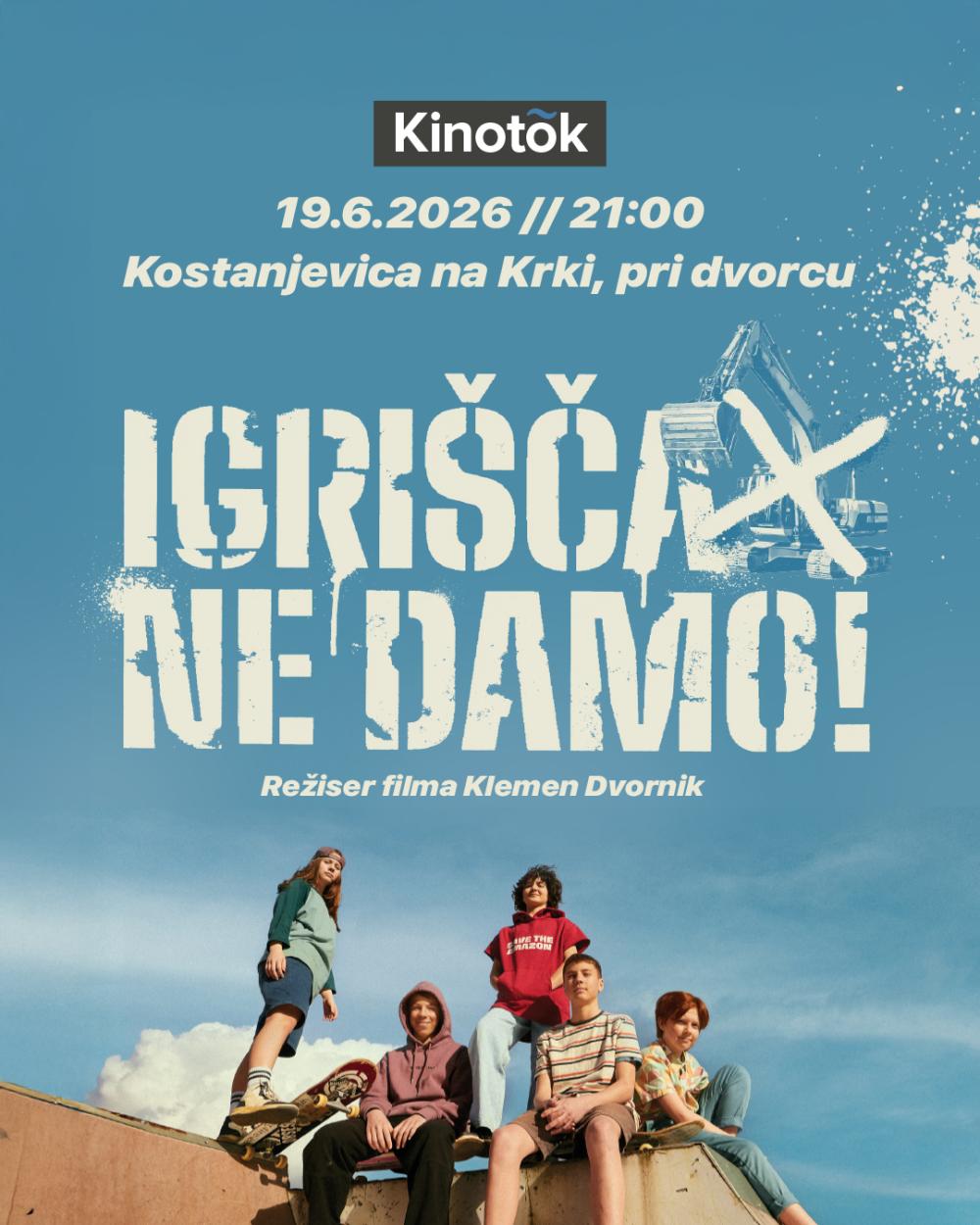 IGRIŠČA NE DAMO, PROJEKCIJA FILMA