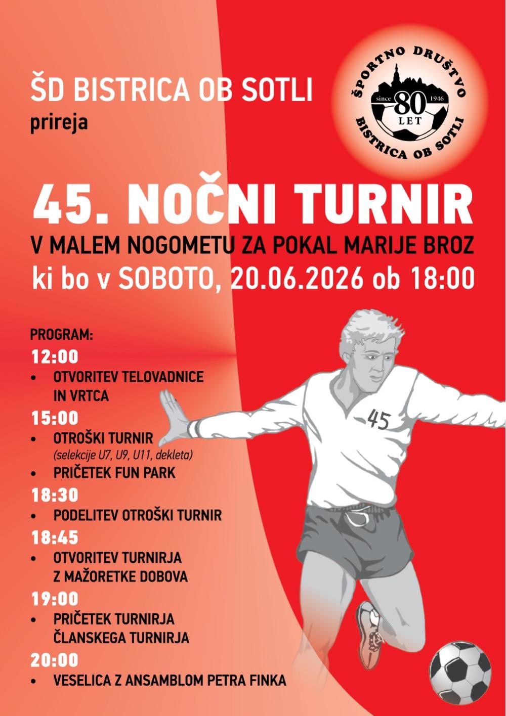 NOČNI TURNIR V MALEM NOGOMETU