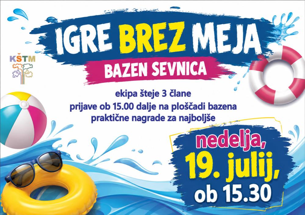 IGRE BREZ MEJA NA BAZENU SEVNICA