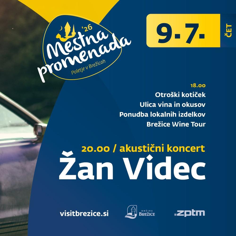 2. VEČER MESTNE PROMENADE BREŽICE: BREŽICE WINE TOUR & AKUSTIČNI VEČER