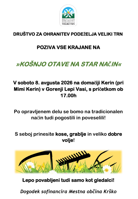 KOŠNJA OTAVE NA STAR NAČIN