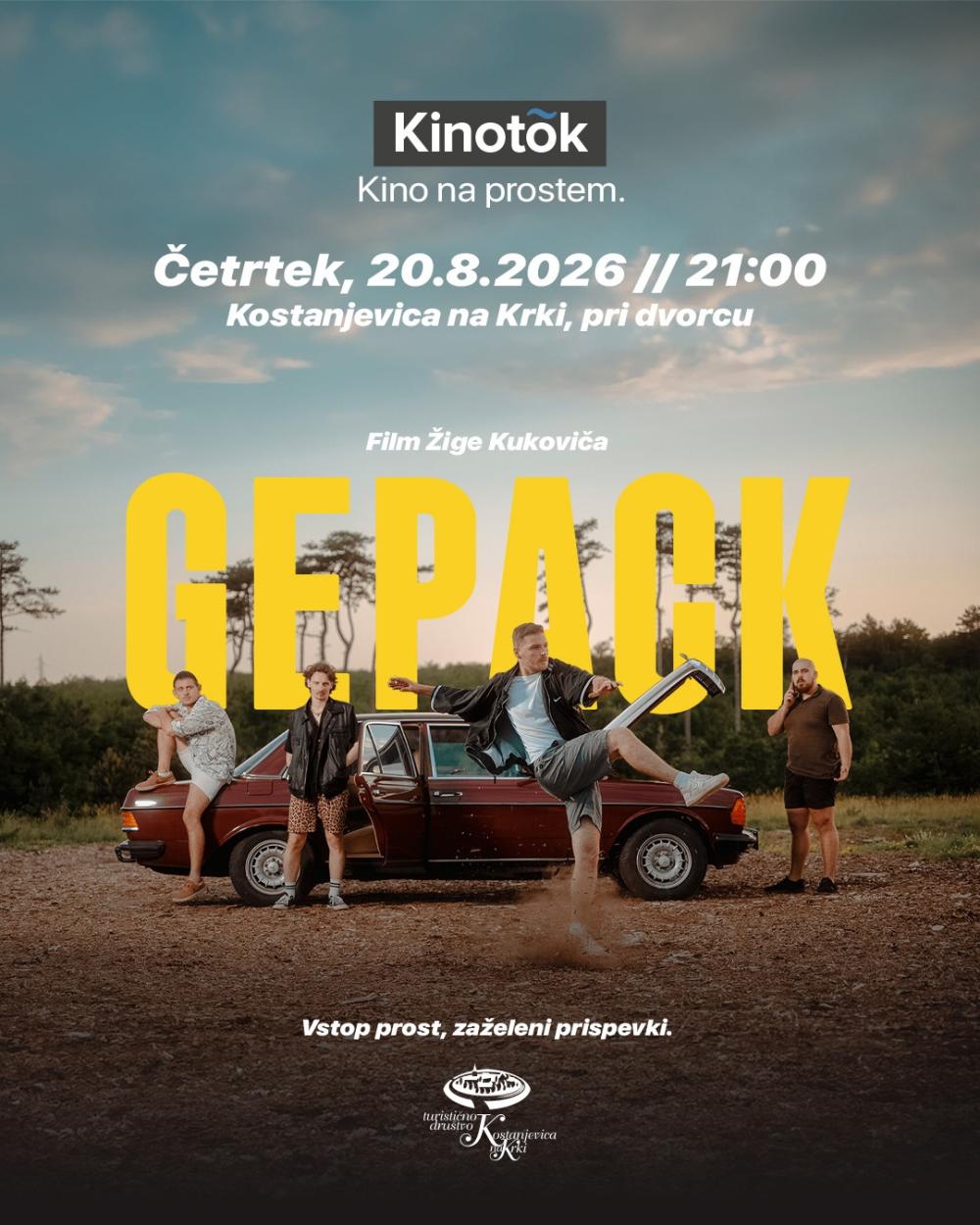 KINOTÕK: POLETNI FILMSKI VEČERI V KOSTANJEVICI NA KRKI