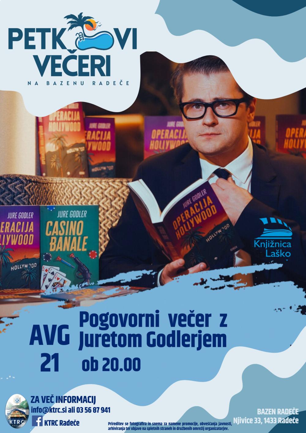 PETKOVI VEČERI: POGOVORNI VEČER Z JURETOM GODLERJEM