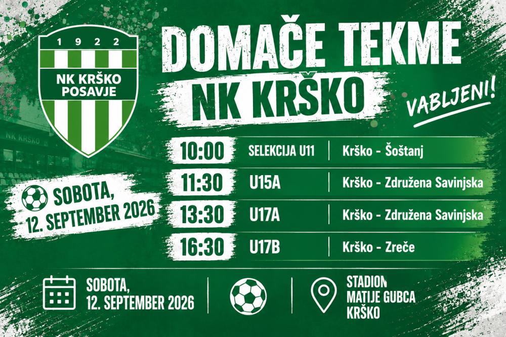 TEKME NK KRŠKO - MLAJŠE KATEGORIJE