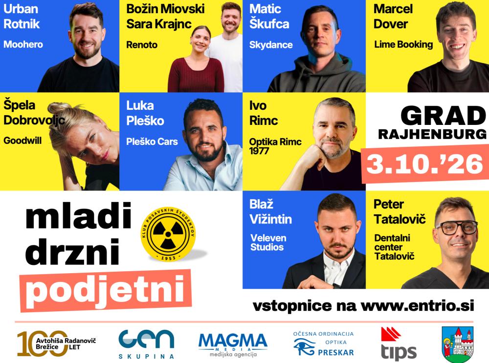 MLADI, DRZNI, PODJETNI | DOBRODELNI PODJETNIŠKI VEČER
