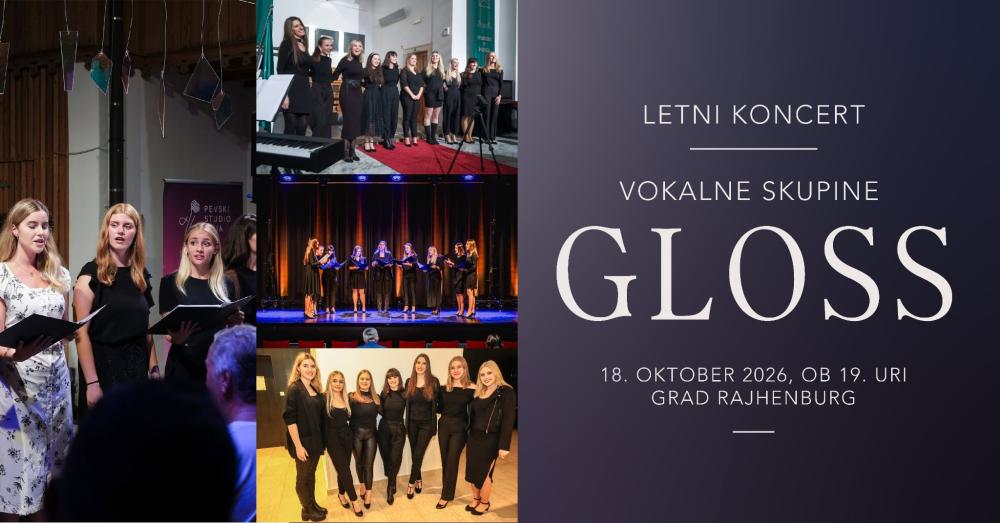 LETNI KONCERT VOKALNE SKUPINE GLOSS