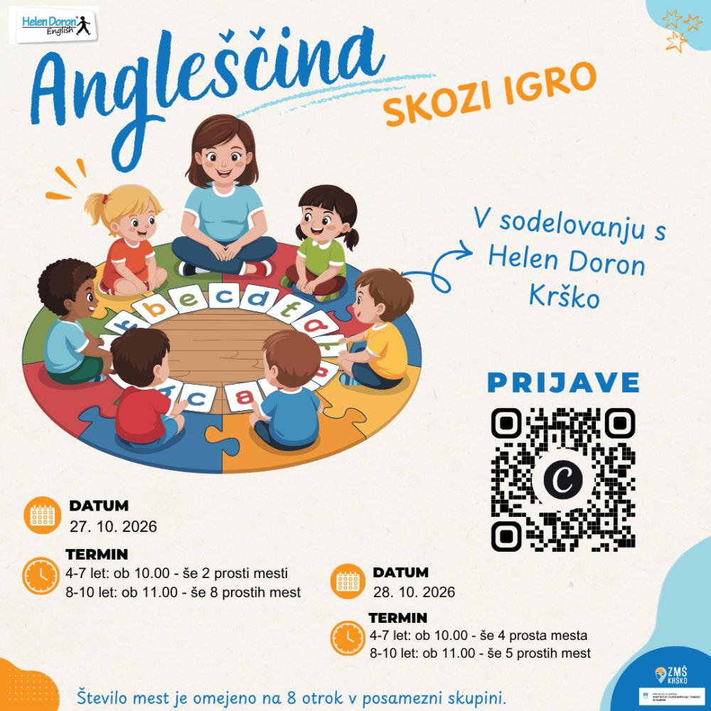 ANGLEŠČINA SKOZI IGRO! V SODELOVANJU Z HELEN DORON KRŠKO