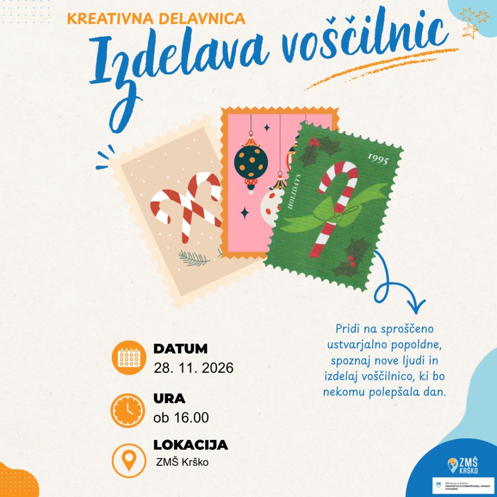 KREATIVNI INKUBATOR: IZDELAVA VOŠČILNIC