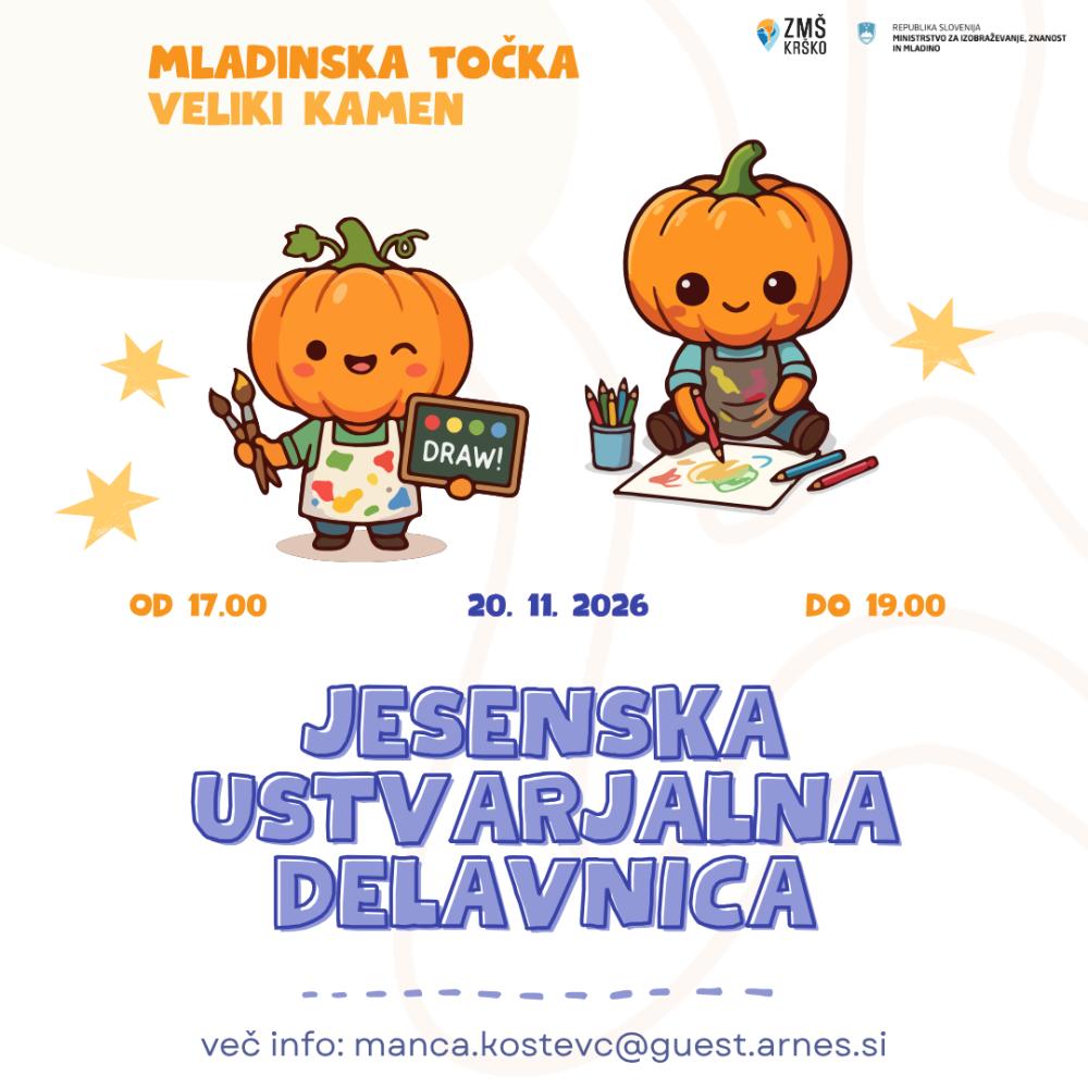 MT VELIKI KAMEN: JESENSKA USTVARJALNA DELAVNICA