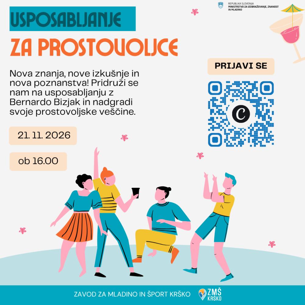 USPOSABLJANJE ZA PROSTOVOLJCE